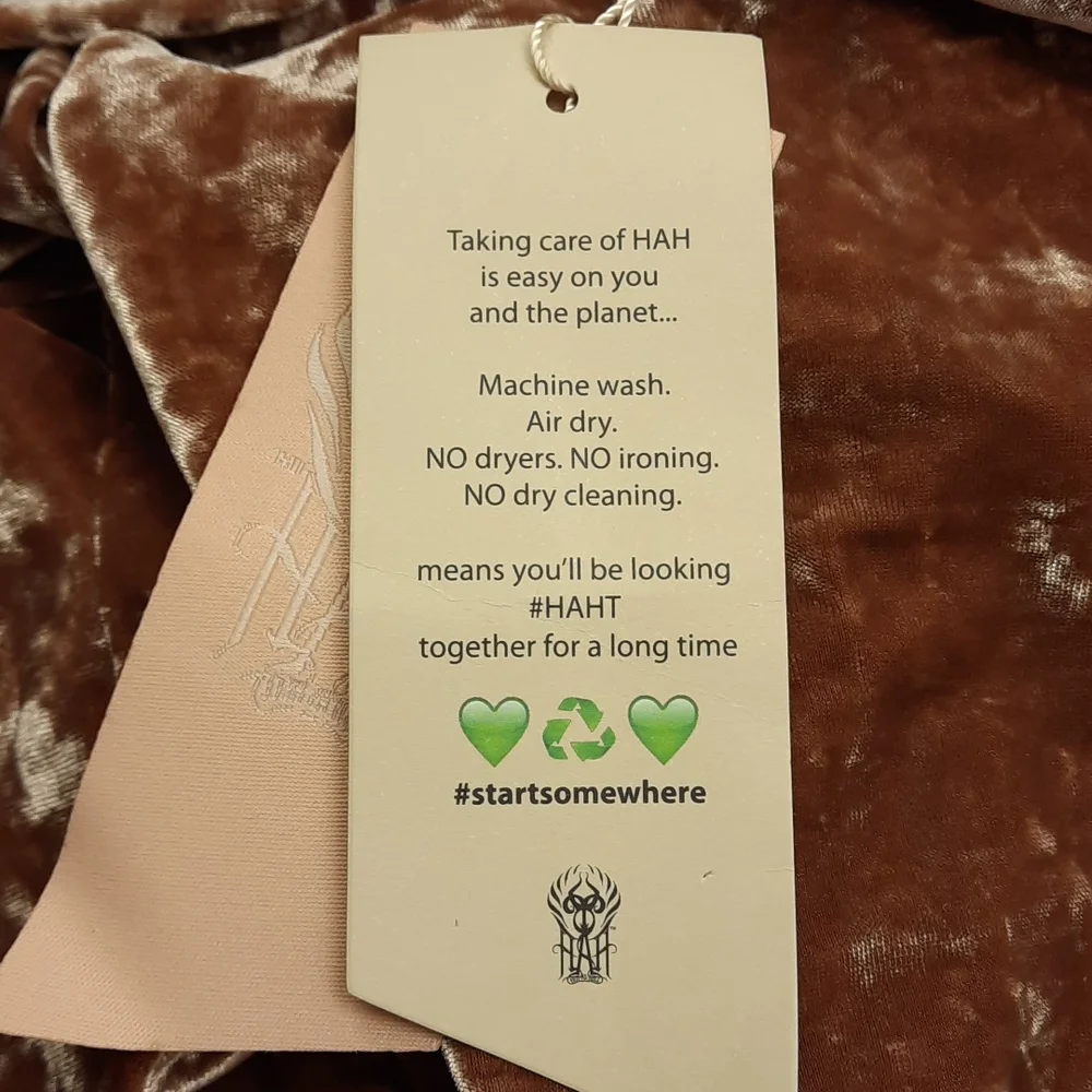 🥳HP🥳 NWT, HAH Hot as Hell Cafe Latte One Sleeve Velvet Bodysuit